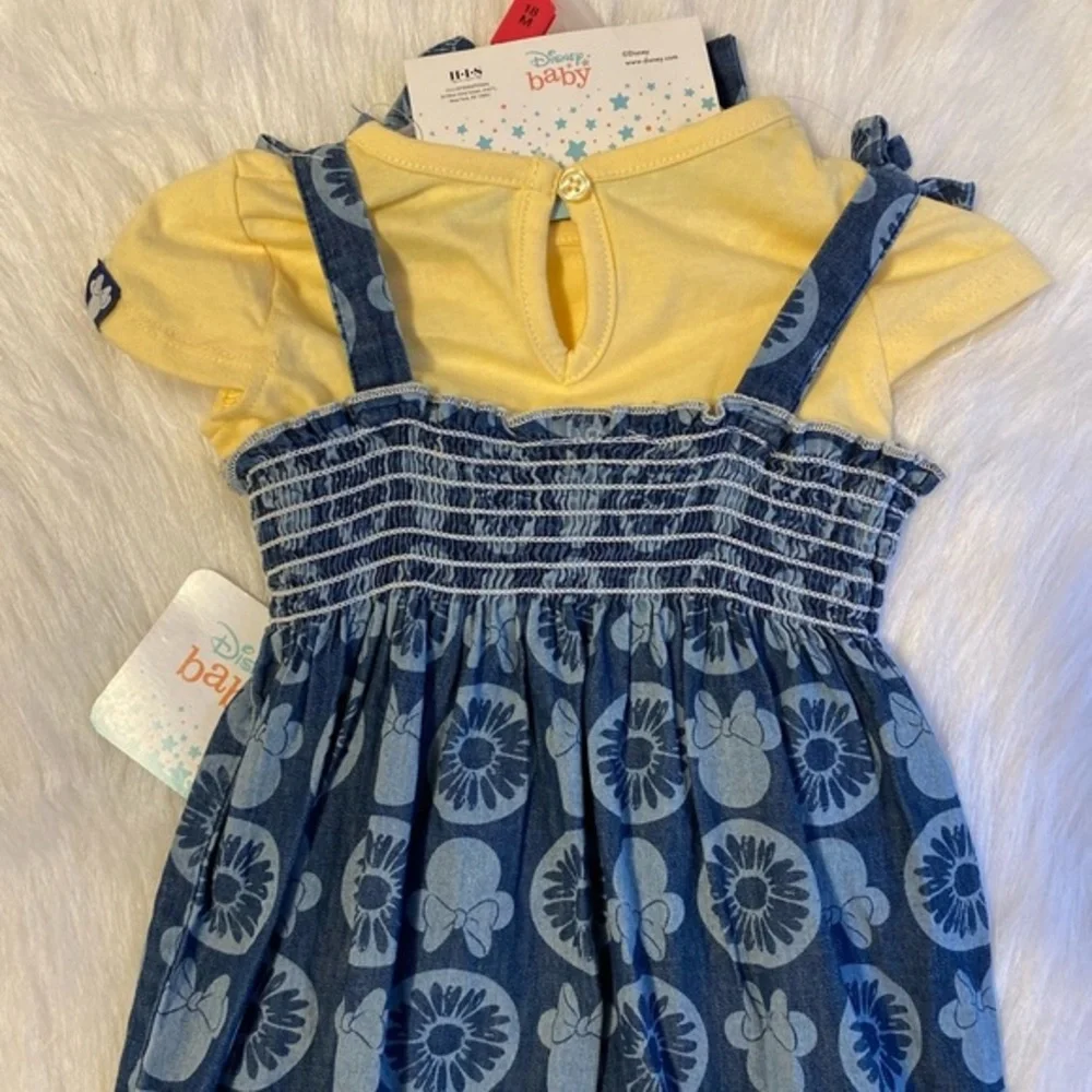 Disney Baby Minnie Mouse Outfit‎ Girls Size 18 Months 3 Piece Set